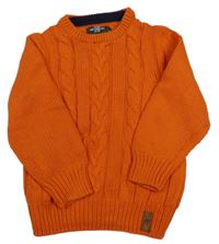 Oranžový vzorovaný sveter H&M