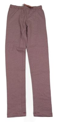 Nové - Červené proužkované legíny Cherokee 