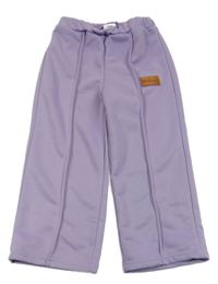 Levandulové cullotes nohavice s pukmi Shein