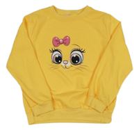 Žltá mikina s čumáčkem Shein