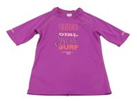 Tmavorůžové UV triko s nápisem Tribord 