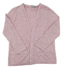 Svetloružový melírovaný svetrový cardigan Matalan