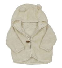 Smotanová chlpatá prepínaci mikina s kapucňou H&M