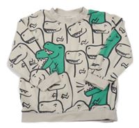 Béžová mikina s dinosaurami H&M