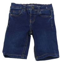 Tmavomodré teplákové riflové kraťasy Denim Co.