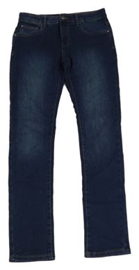 Tmavomodré skinny teplákové rifle C&A