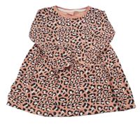 Růžovo-černo-bílé vzorované šaty Kiki&Koko