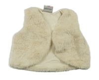 Smetanové kožešinové podšité bolérko Topomini