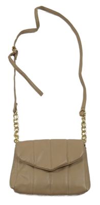 Hnědobéžová prošívaná koženková kabelka PRIMARK