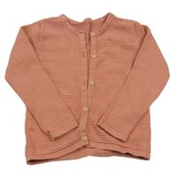 Skořicový rebrovaný prepínaci sveter Nutmeg