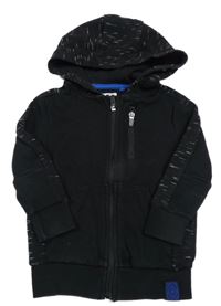 Čierno-melírovaná prepínaci mikina s kapucňou F&F