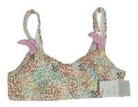 Nové - smetanová plavková lambáda s kytičkami PRIMARK