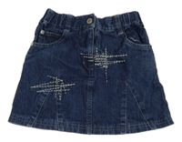 Tmavomodrá rifľová sukňa LINDEX