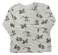 Bílé triko s Chipem a Dalem H&M