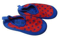Safírovo-červené neoprenové boty do vody s hviezdičkami M&S vel. 27