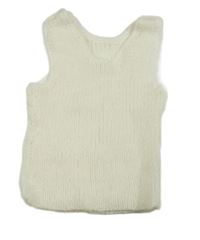 Smetanový pletený top