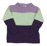Nové - Levandulovo-mátovo-lilkový svetr Infinity Kids