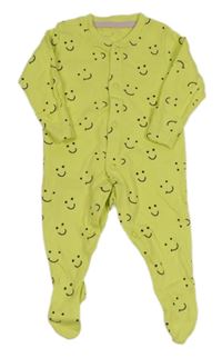 Neonově žlutý overal se smajlíky Primark