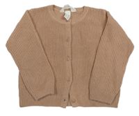 Hnedý vlnený prepínaci sveter H&M