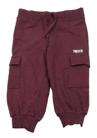 Vínové cargo tepláky DKNY