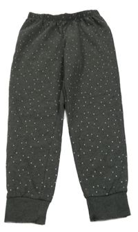 Tmavošedé melírované tepláky s hvězdami C&A