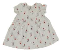 Biele šaty s králikmi C&A
