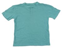 Modrozelené tričko s gombíkmi Primark