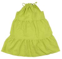 Limetkové kockované ľahké šaty Primark
