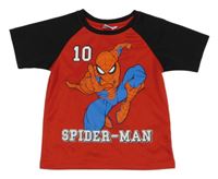 Červeno-černé sportovní tričko se Spidermanem Marvel
