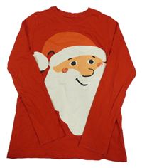 Červené triko se Santou H&M