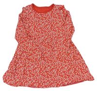 Červeno-biele kvetované šaty Mothercare