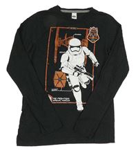 Černé triko se StarWars C&A