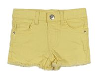 Žlté rifľové kraťasy Denim Co.