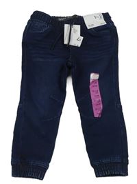 Nové - tmavomodré cuff rifle zn. Denim Co.
