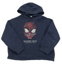 Tmavomodrá mikina so Spidermanem a kapucňou zn. mango