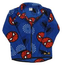 Tmavomodrá fleecová prepínaci mikina so Spidermanem Dunnes Stores