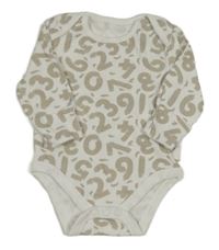 Biele body s číslicemi