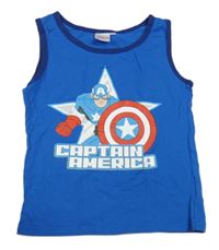 Modrý nátělník s kapitánem Amerikou Marvel