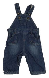 Tmavomodré laclové rifle s kapsou Early Days