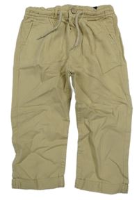 Béžové plátěné chino lněné kalhoty Mayoral