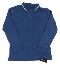 Nové - tmavomodré polo triko dunnes