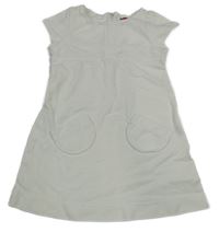 Biele šaty s vreckami