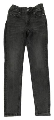Tmavošedé skinny rifle H&M