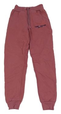Starorůžové tepláky s logem - Tommy Hilfiger
