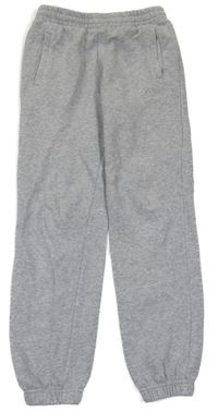 Šedé melírované tepláky s logem Adidas