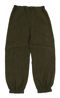 Khaki cargo cuff kalhoty Peacocks