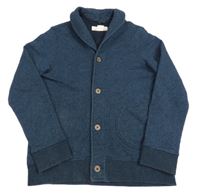 Tmavomodrá melírovaná prepínaci mikina H&M