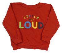 Červená mikina s nápisom Dunnes Stores