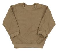 Hnedá rebrovaná mikina George