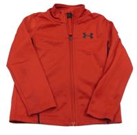 Červená propínací thermo mikina s logem Under Armour